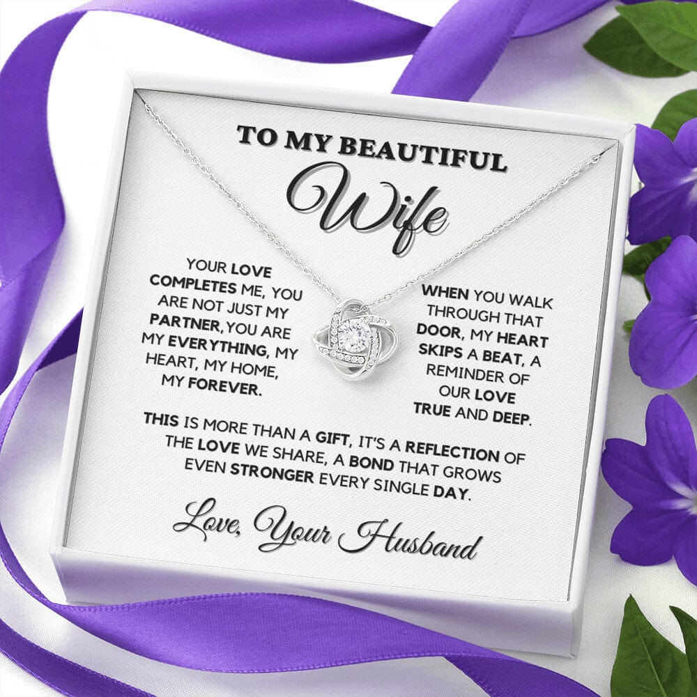 To My Wife Necklace – You Complete Me | Heartfelt Gift from Husband