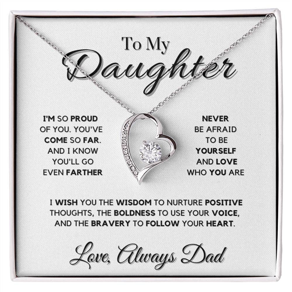 Forever Love Necklace for Daughter From Dad