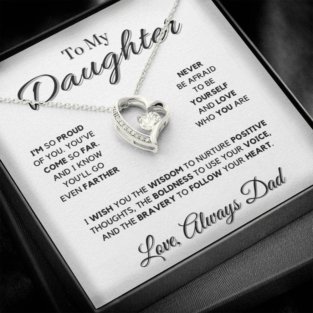 Forever Love Necklace for Daughter From Dad