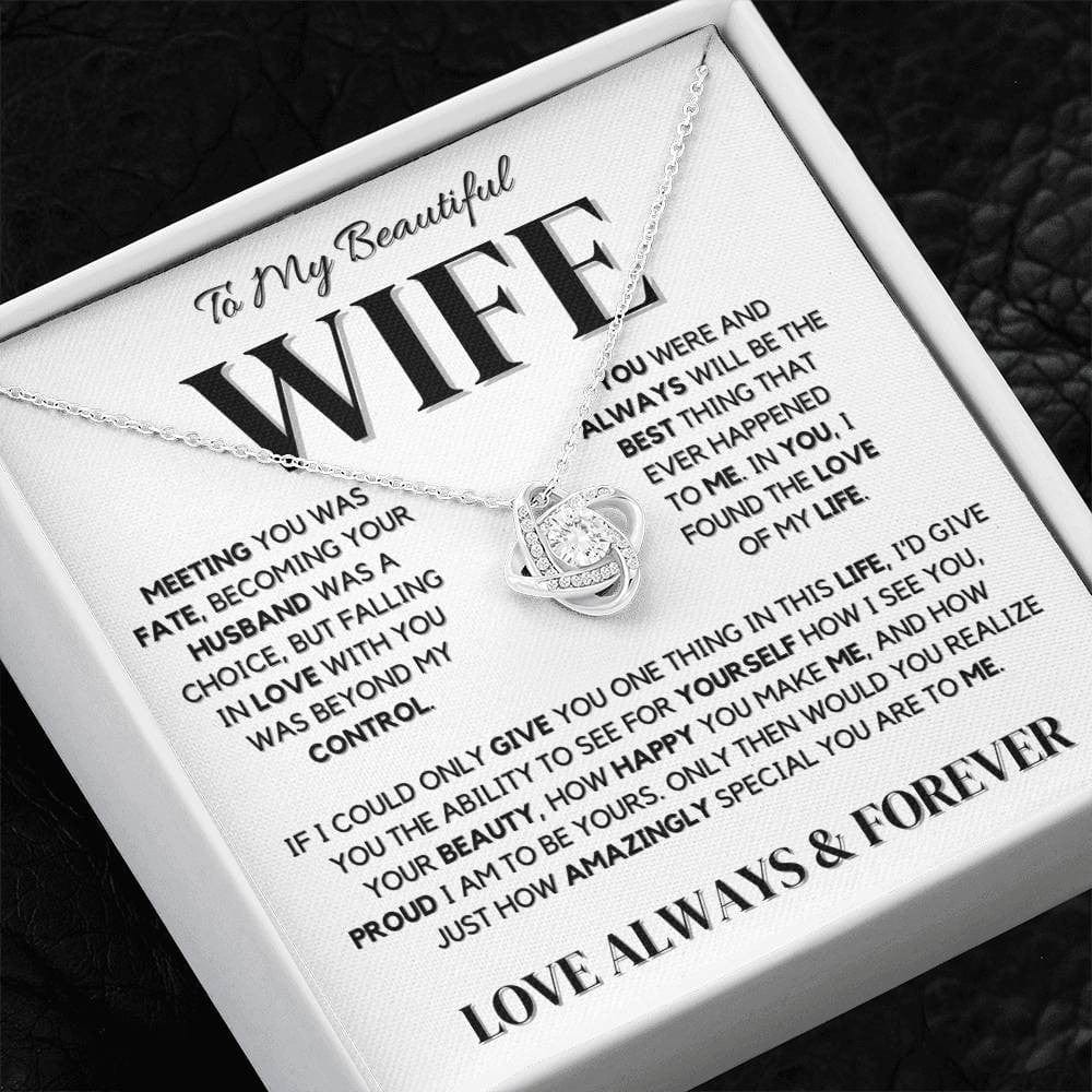 Beautiful Wife Necklace - Love Always & Forever