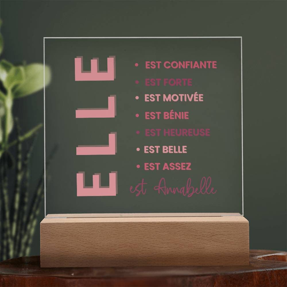 Cadeau de motivation personnalisé | Plaque personnalisée