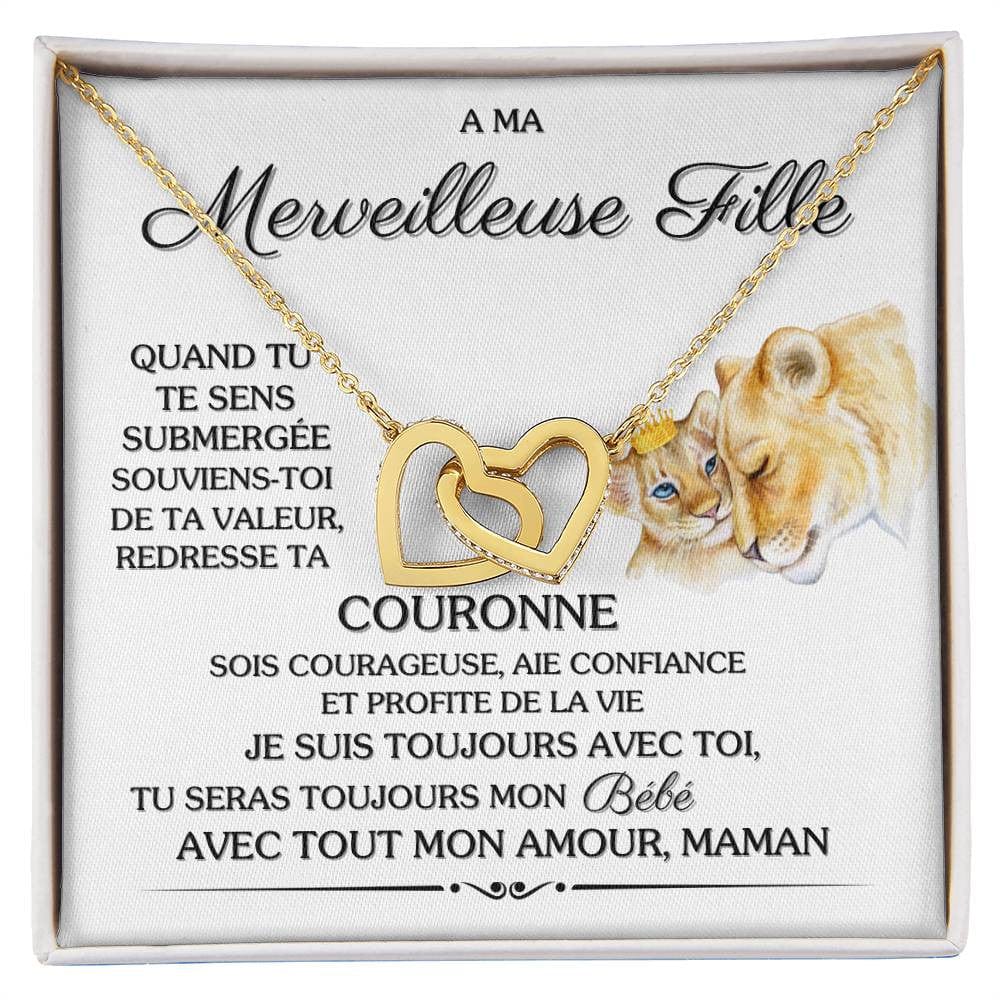 A Ma Fille de Maman – Collier Emotionnel avec Message d'Amour