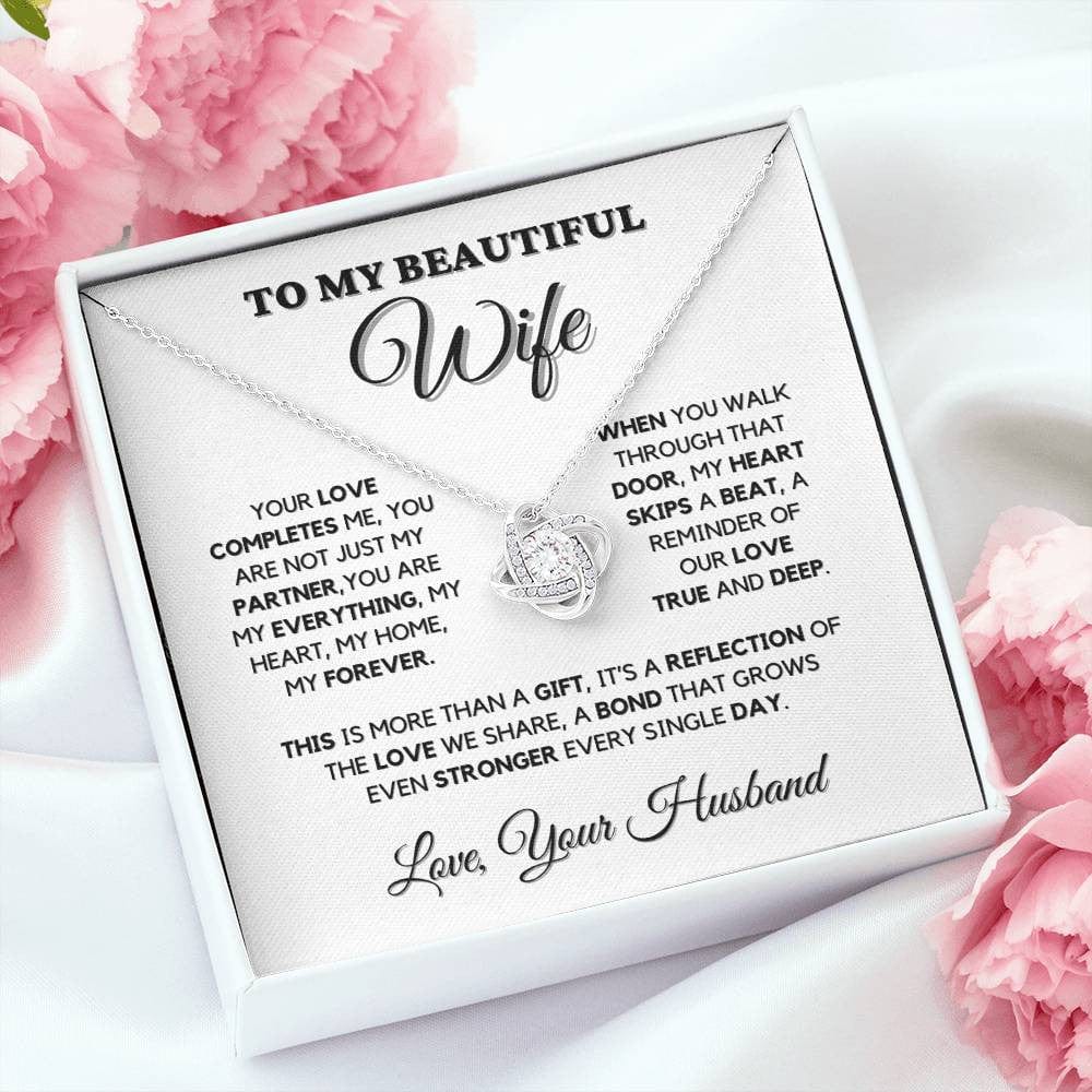 To My Wife Necklace – You Complete Me | Heartfelt Gift from Husband