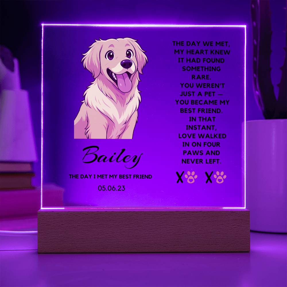 Custom Pet Anime Acrylic Plaque