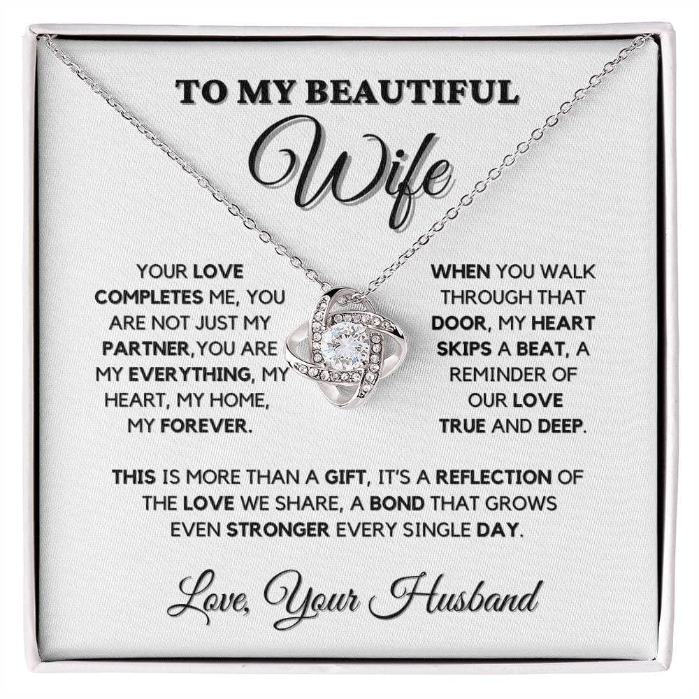 To My Wife Necklace – You Complete Me | Heartfelt Gift from Husband