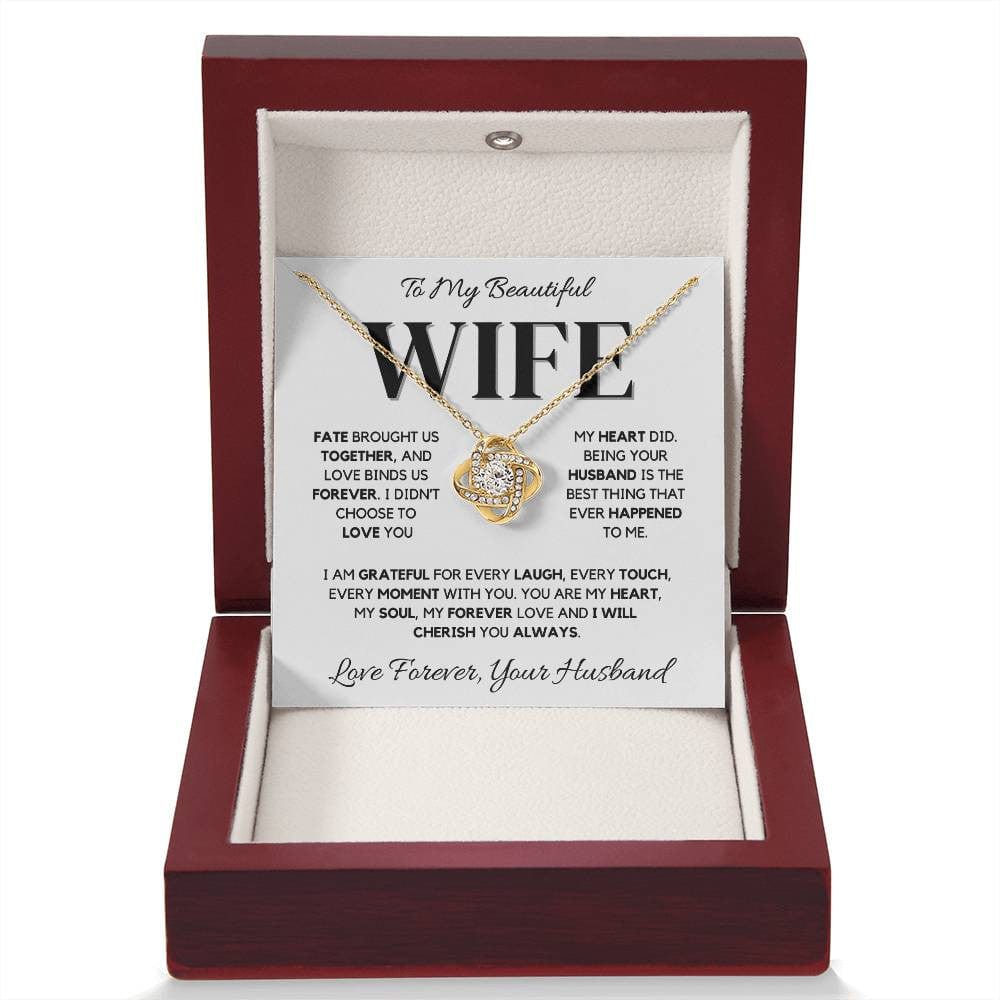 Wife Love Knot Necklace – A Timeless Symbol of Love