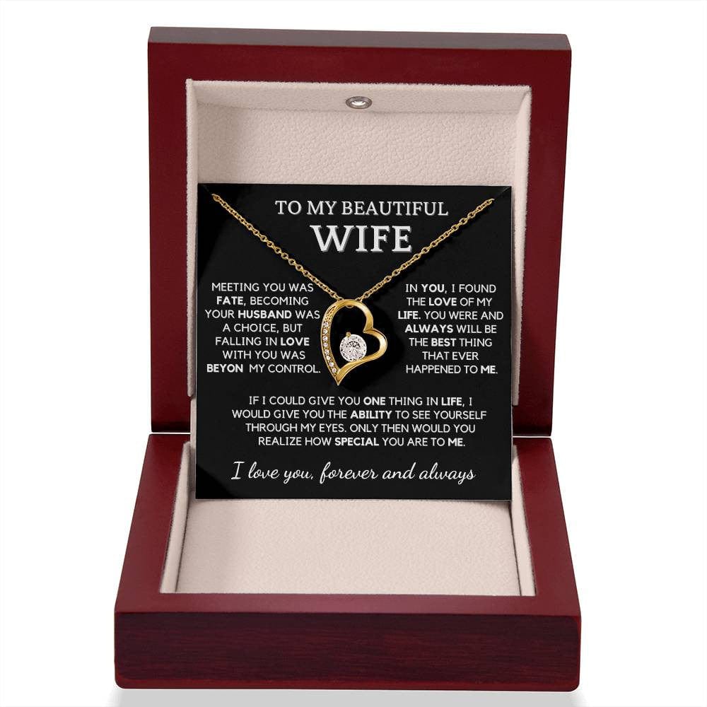 Forever Love Necklace – Elegant Gift for Wife with Gold and Silver Options