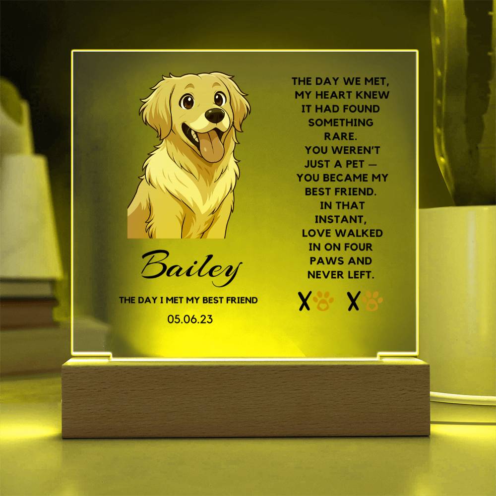 Custom Pet Anime Acrylic Plaque