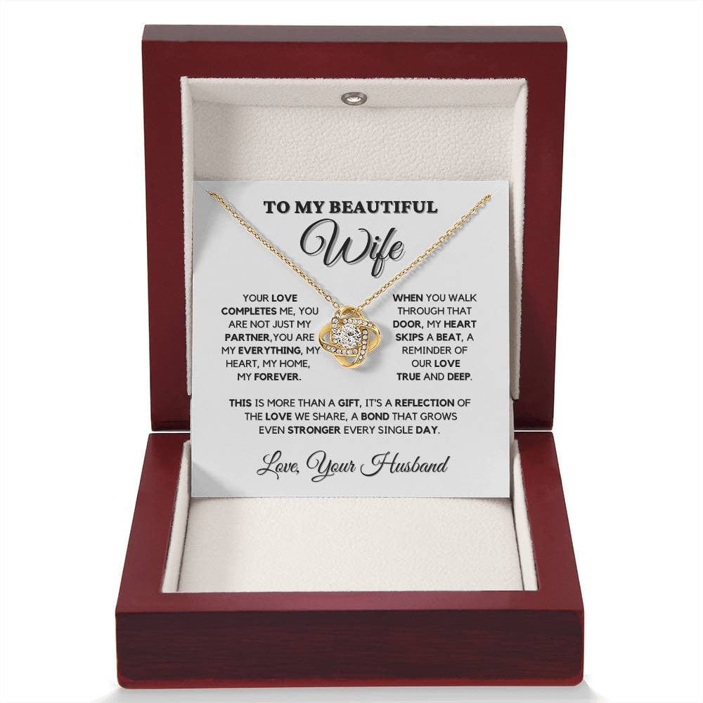 To My Wife Necklace – You Complete Me | Heartfelt Gift from Husband