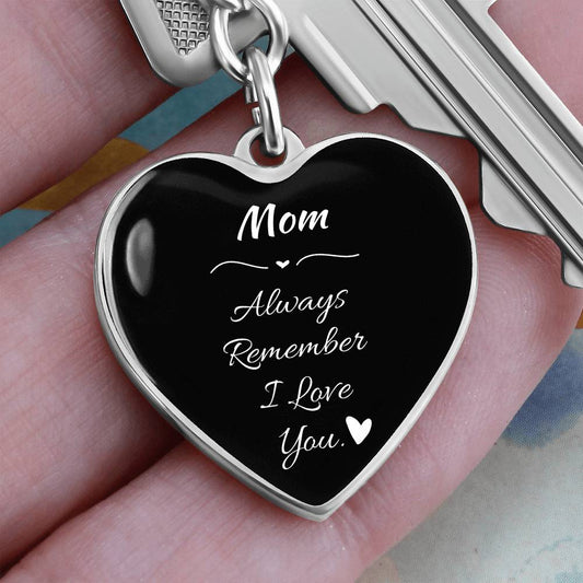 I love You Mom Keychain - Gift From Daughter - Gift From Son