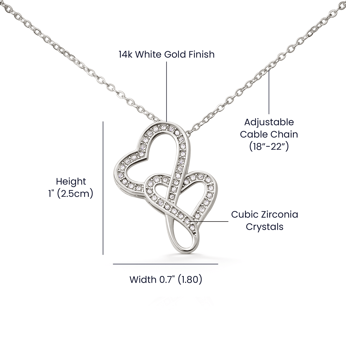 Wife Necklace Gift  - Heart To Heart Necklace – A Stunning Gift of Love and Devotion