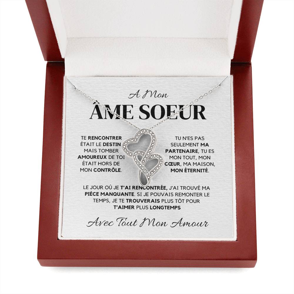 A Mon Âme Sœur – Collier Cœurs Entrelacés Pour Elle