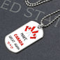 Military Necklace "Make Canada Great Again" - Show Your Canadian Pride