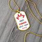 Military Necklace "Make Canada Great Again" - Show Your Canadian Pride