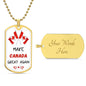 Military Necklace "Make Canada Great Again" - Show Your Canadian Pride
