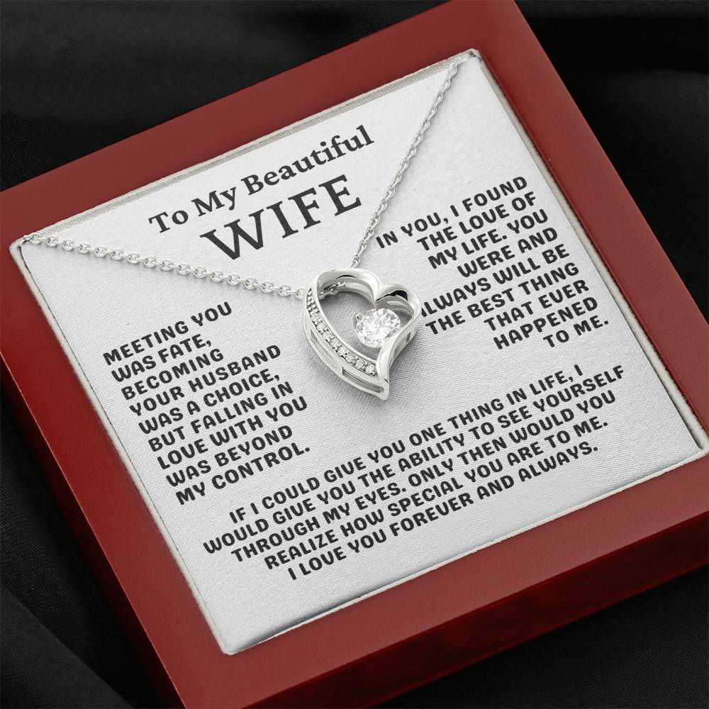 To My Wife Necklace | For Wife Birthday | Gift For Wife Anniversary