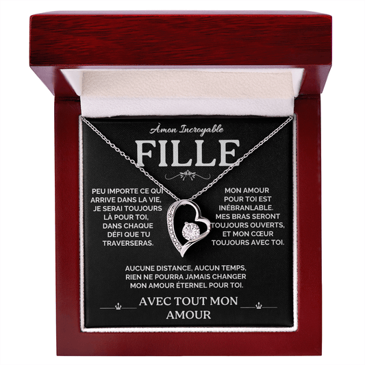 Collier A Ma Fille Forever Love