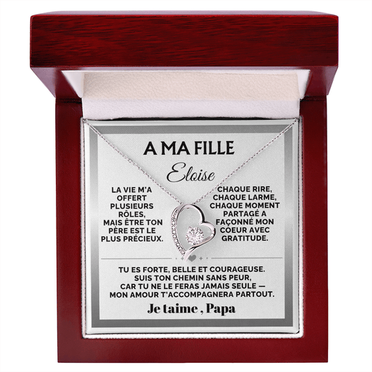 Collier Personnalisé de Papa à sa Fille