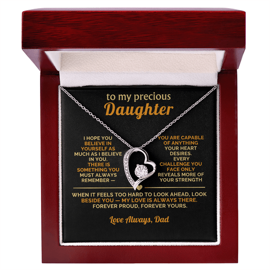 To My Precious Daughter – Heart Necklace from Dad