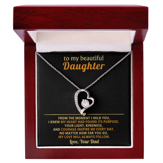 Forever Love Necklace – Gift for Beautiful Daughter from Dad