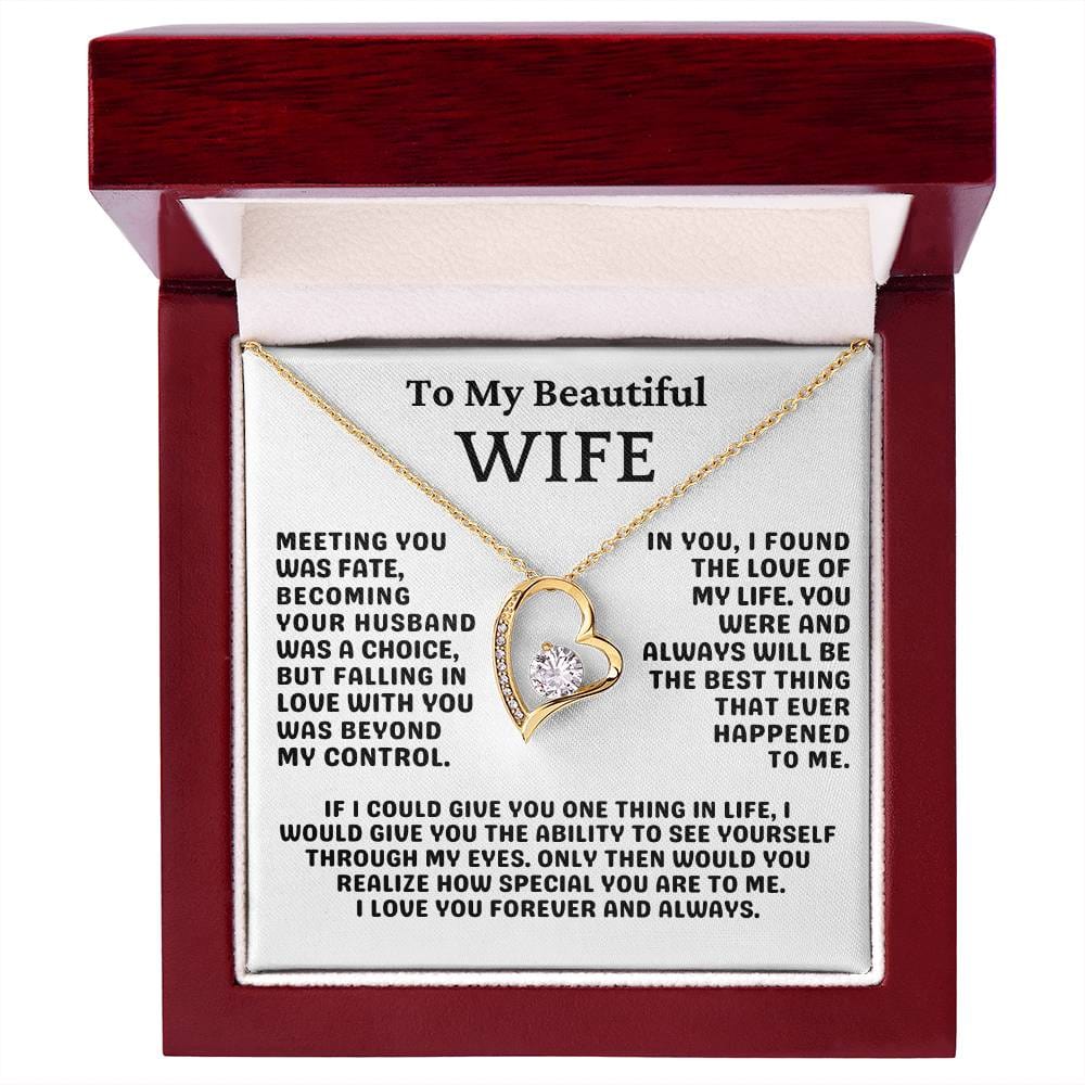 To My Wife Necklace | For Wife Birthday | Gift For Wife Anniversary