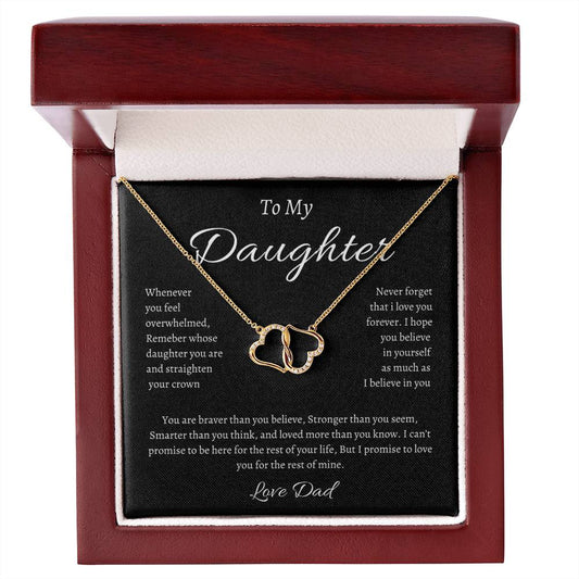 Heart Gold Necklace To Daughter From Dad