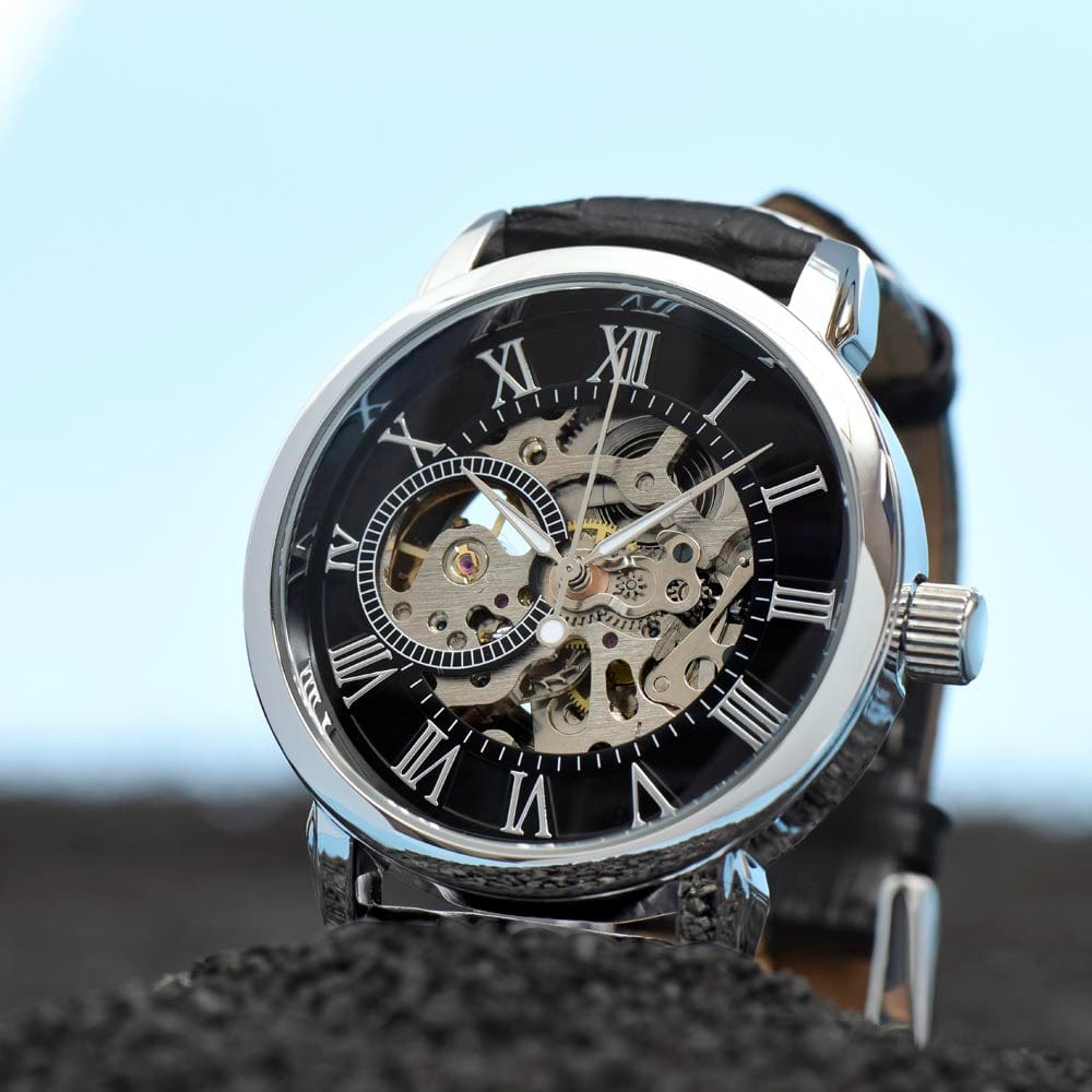 MENS GIFT - Valentines Day - Gift For Men - Luxury Openwork Watch