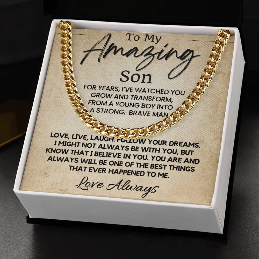 To My Amazing Son | Meaningful Gift for Son