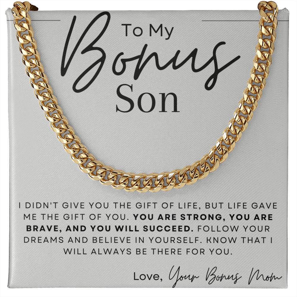 Stepson - Bonus Son Gift - Cuban Link Chain