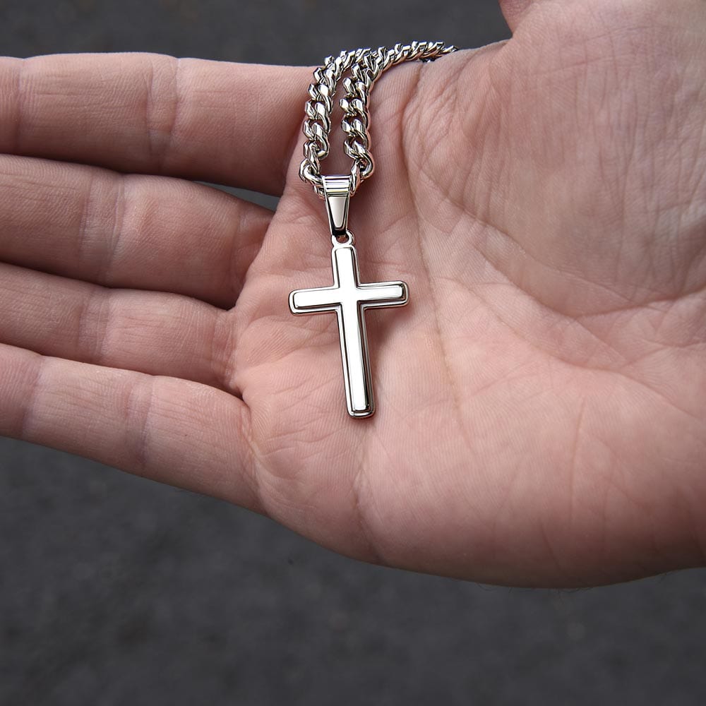 Dad Gift - Personalized Cross Necklace