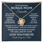 To my bonus mom forever love necklace