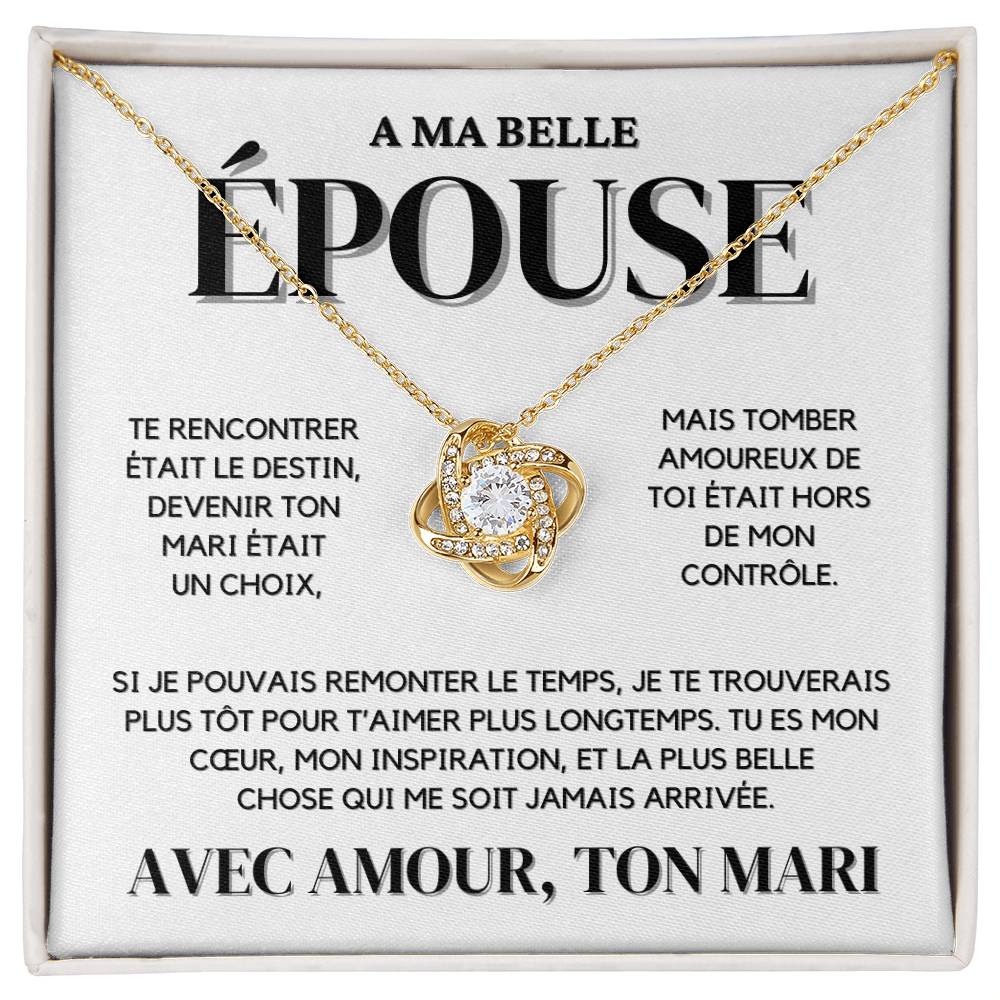 A Mon Épouse - Collier Nœud d'Amour