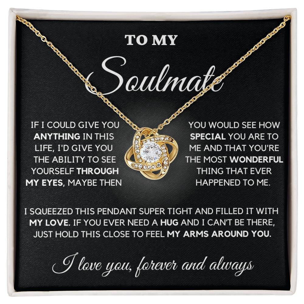 To My Soulmate Necklace with Romantic Message | Perfect Gift For Her