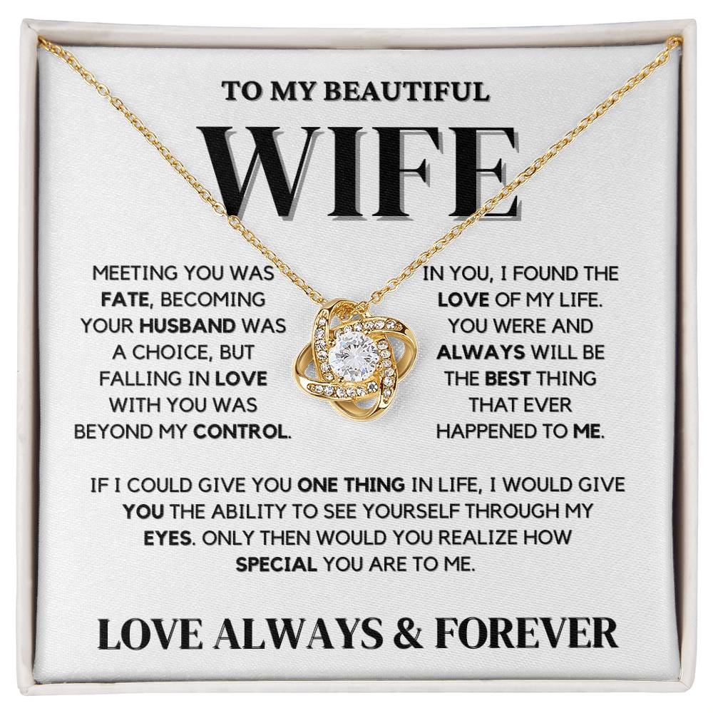 To My Wife Necklace - Heartfelt Gift for Wife