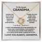 To My Sweet Grandma – Love Knot Necklace