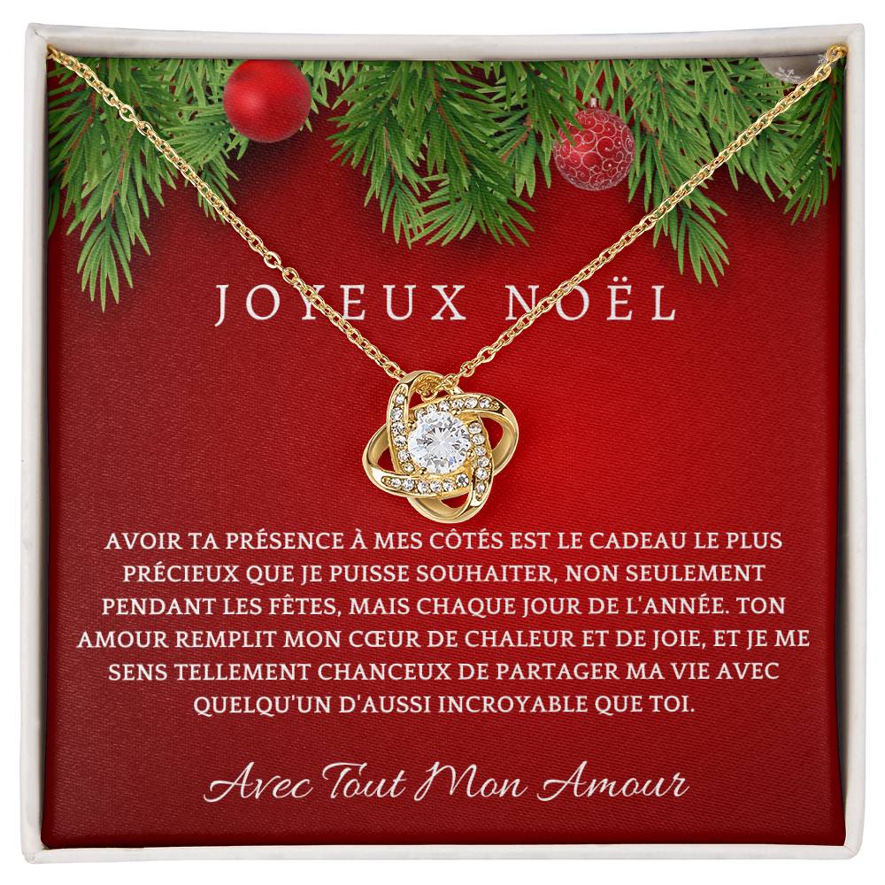 Joyeux Noel | Collier Cadeau pour Noël – À Mon Amour | Cadeau Romantique