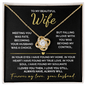 To My Beautiful Wife – Love Knot Necklace