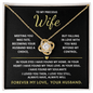 To My Precious Wife – Love Knot Necklace Gift from Husband