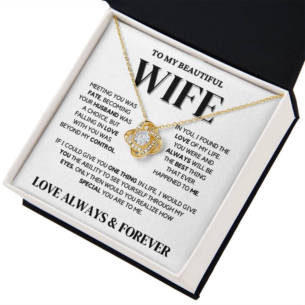 To My Wife Necklace - Heartfelt Gift for Wife