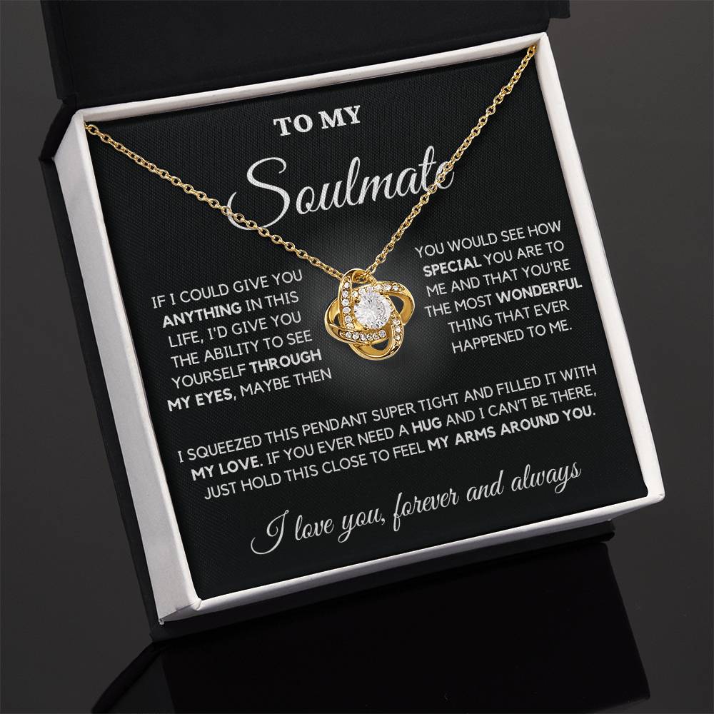 To My Soulmate Necklace with Romantic Message | Perfect Gift For Her