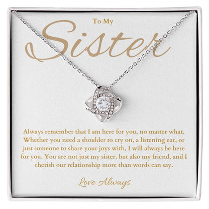 Sister Gift -  Beautiful Necklace for Sister Birthday -