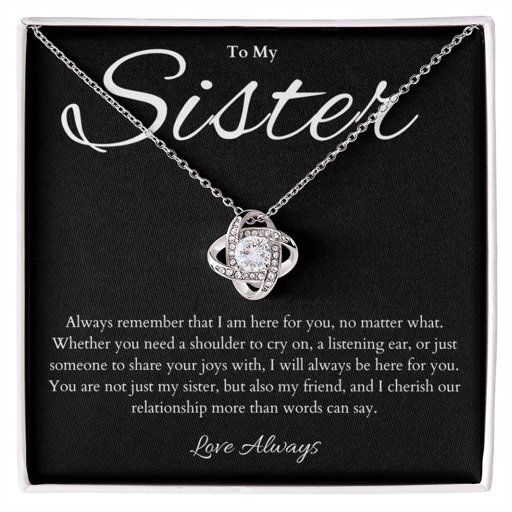 Sister Necklace Gift