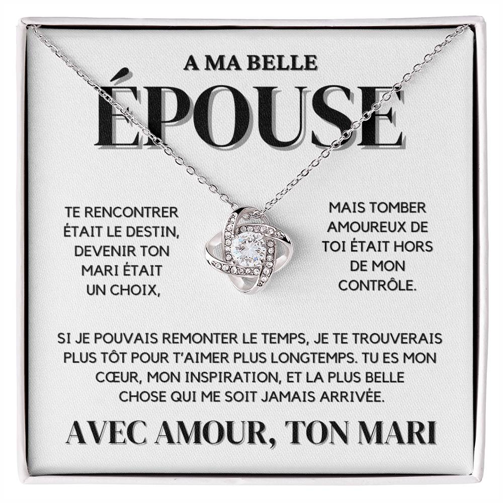 A Mon Épouse - Collier Nœud d'Amour