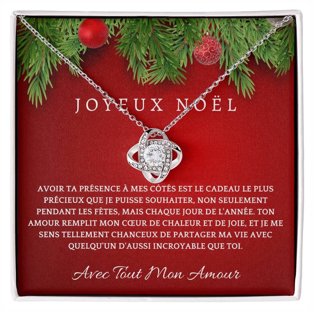 Joyeux Noel | Collier Cadeau pour Noël – À Mon Amour | Cadeau Romantique