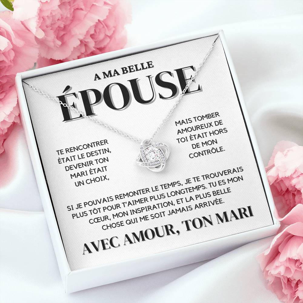 A Mon Épouse - Collier Nœud d'Amour