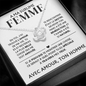 Collier Noeud d'Amour - À Ma Sublime Femme | Message d'Amour