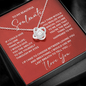 To My Soulmate Necklace – 14K White Gold Love Knot Gift