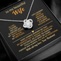 To My Beautiful Wife – Love Knot Necklace