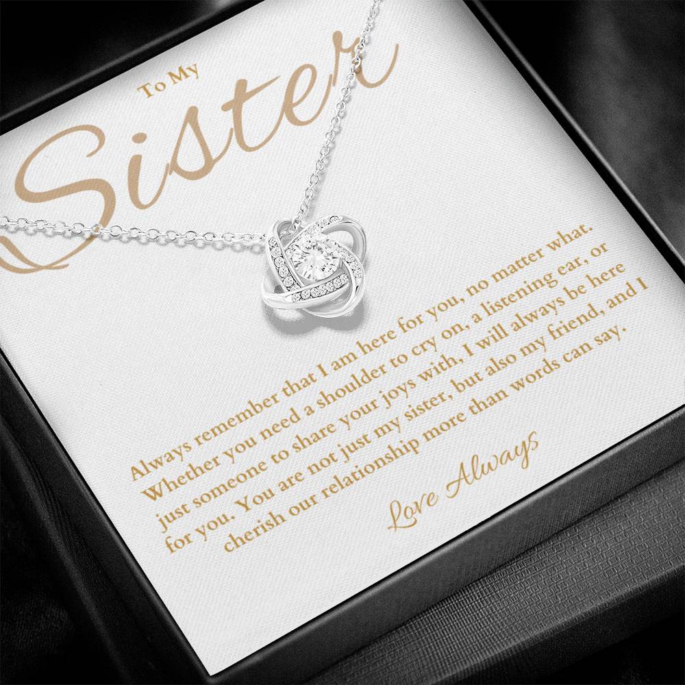 Sister Gift -  Beautiful Necklace for Sister Birthday -