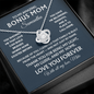 To my bonus mom forever love necklace